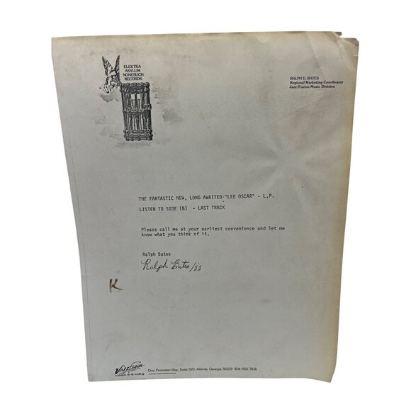 Lee Oskar Before The Rain LP Test Pressing 1978 Elektra 6E-150 - Picture 2 of 7